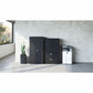 9300 Series 72" Two Door Storage Cabinet, Black - 9336-S72L BLK