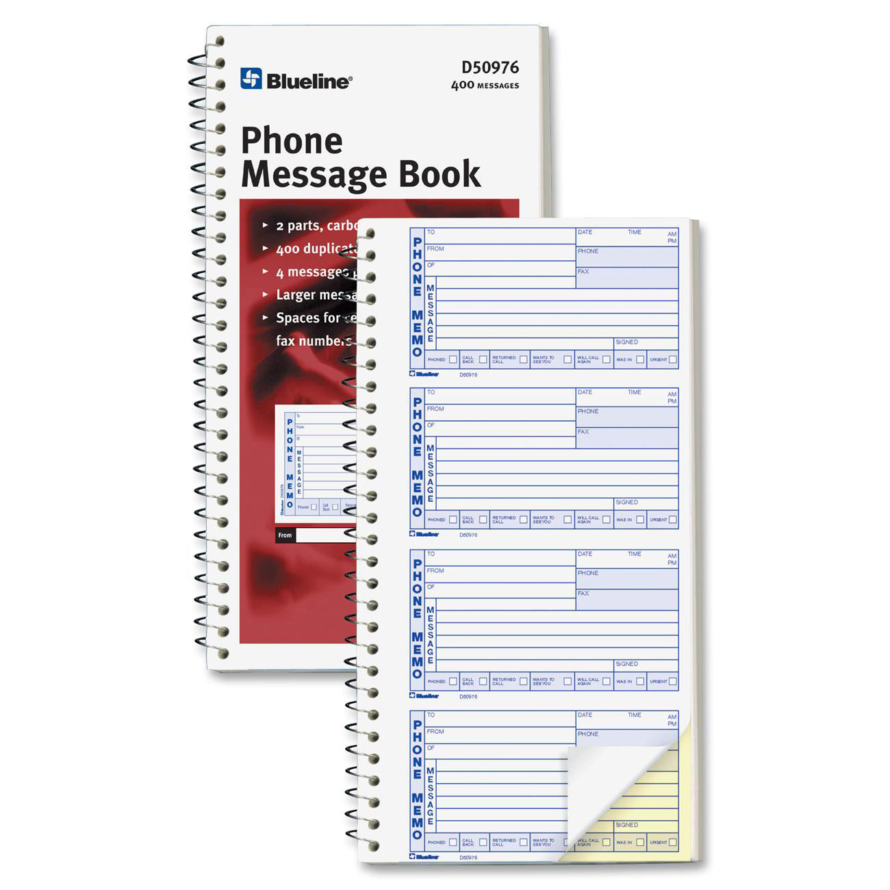 Blueline 400 Message Book