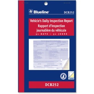 Blueline Vehicle's Daily Inspection Report - DCB252