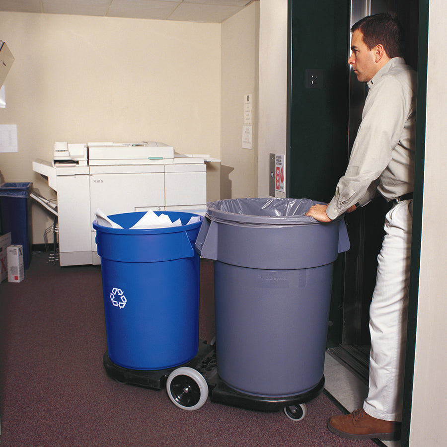 Rubbermaid Heavy-Duty Recycling Container - 2632-73-BLUE