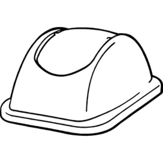 Rubbermaid Untouchable Lid - 306600BLA