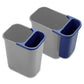 Rubbermaid 2950-73 Deskside Wastebasket Recycling Side Bin - 295073BLUE