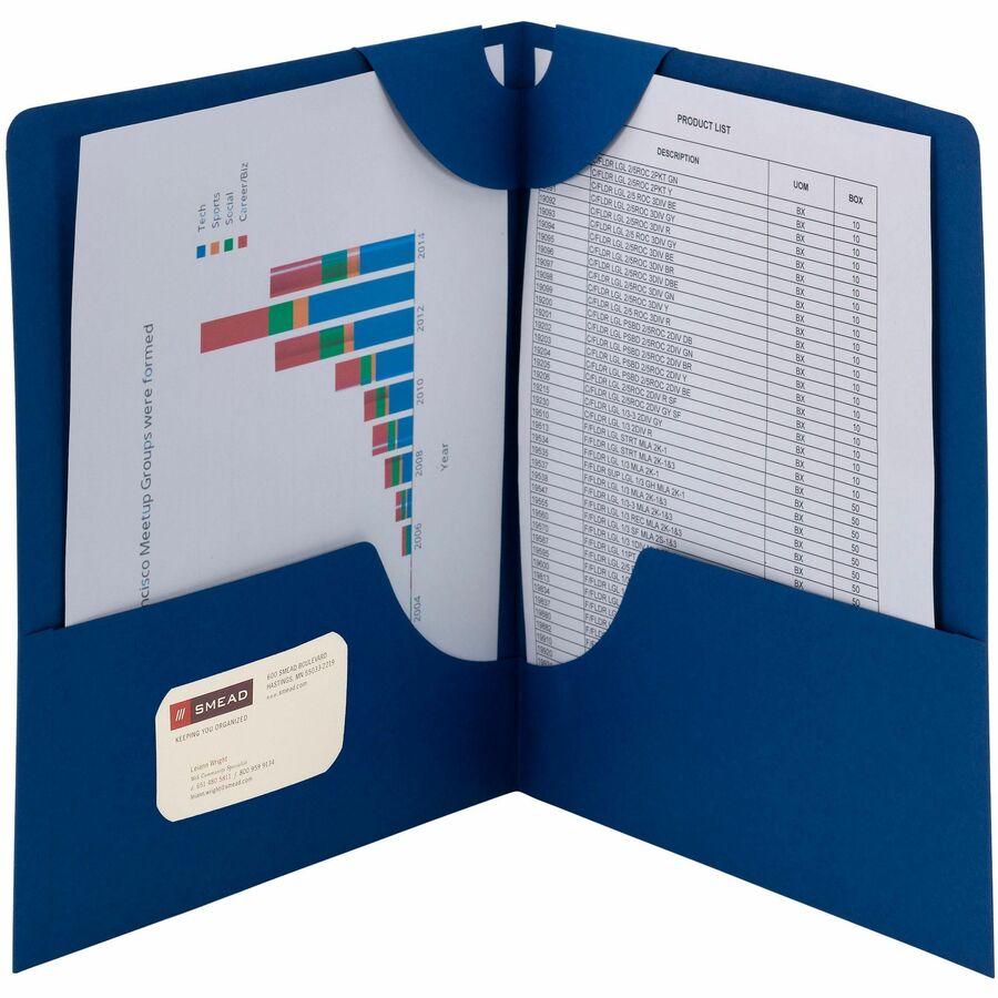 Smead Lockit Letter Recycled File Pocket - 87982