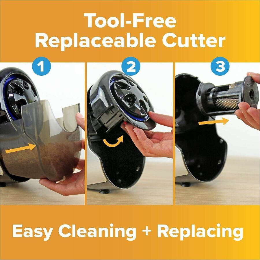 Bostitch QuietSharp Glow Antimicrobial Classroom Electric Pencil Sharpener - EPS11HC