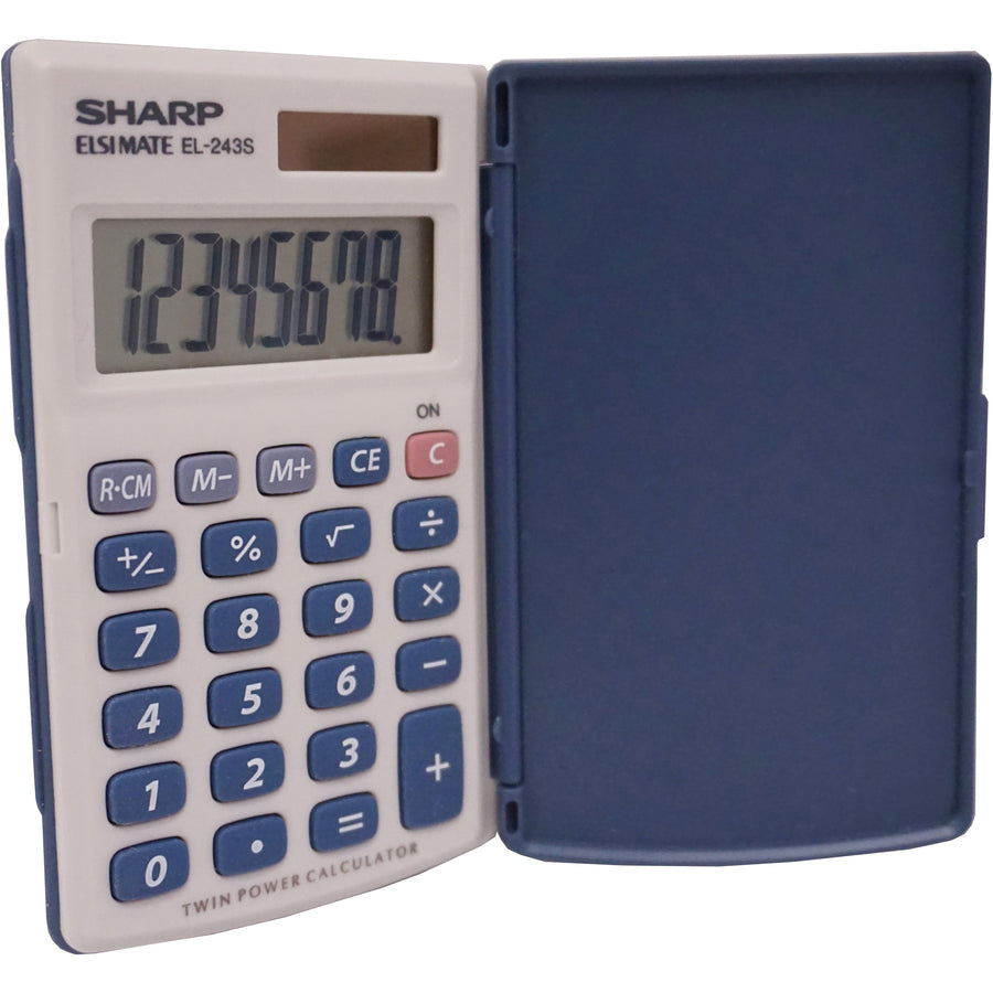Sharp Calculators Handheld Calculator with Hard Case - EL243SB