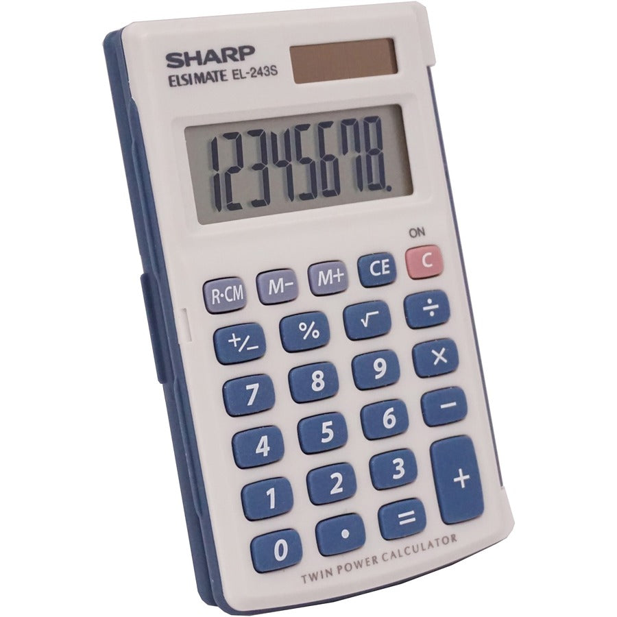 Sharp Calculators Handheld Calculator with Hard Case - EL243SB