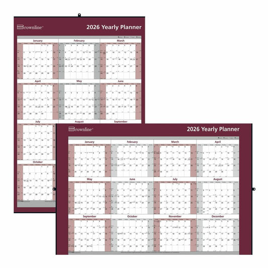 YEARLY WALL PLANNER 32X48 LAM.ENG.