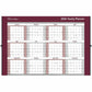 Brownline Laminated Reversable Yearly Wall Calendar, 32" x 48" , English - C177468