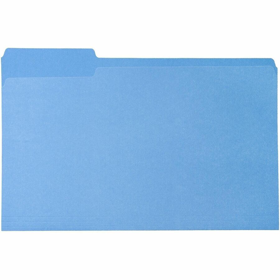 Business Source 1/3 Tab Cut Legal Recycled Top Tab File Folder - 65781