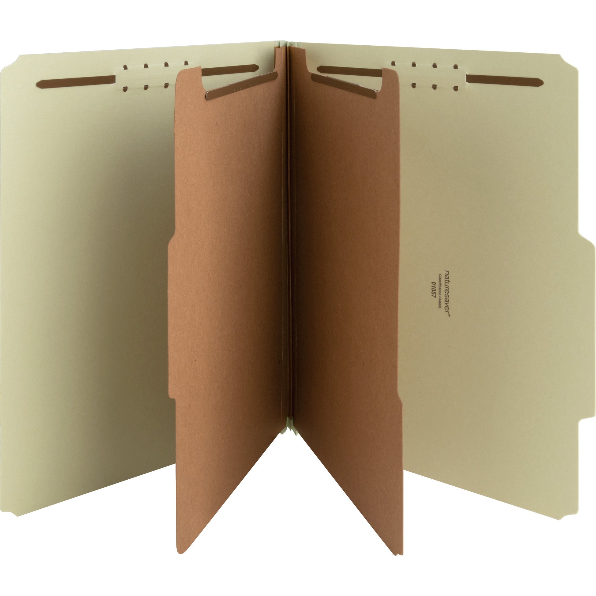 Nature Saver 2/5 Tab Cut Letter Recycled Classification Folder