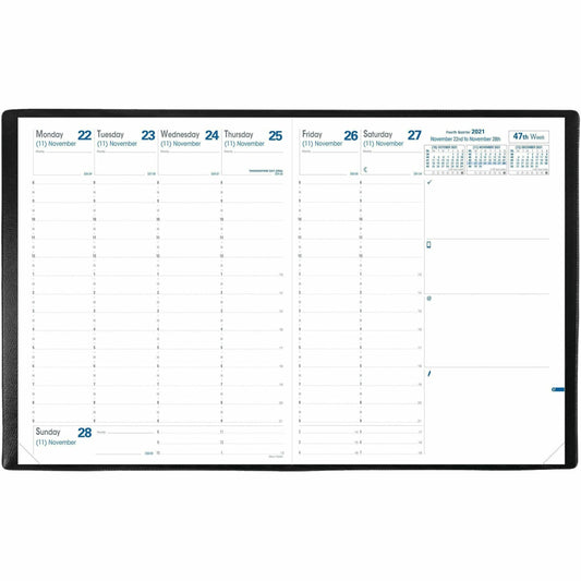 Quo Vadis President Weekly Planner Refill, 10-3/4" x 8-1/4" , English