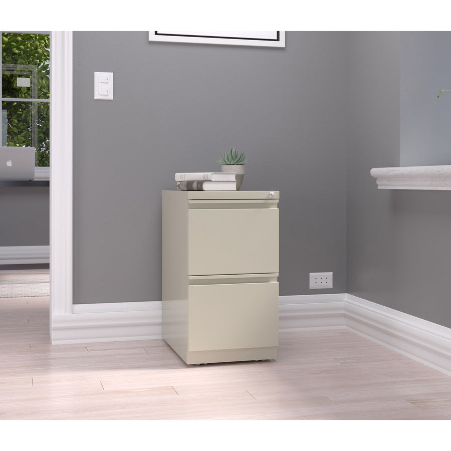 Lorell 20" File/File Mobile File Cabinet with Full-Width Pull - 49523