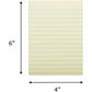 Business Source Yellow Adhesive Notes - 36619