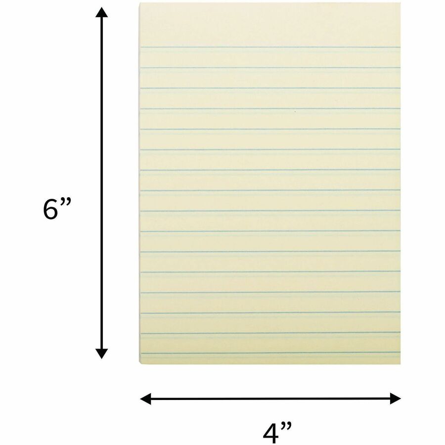 Business Source Yellow Adhesive Notes - 36619