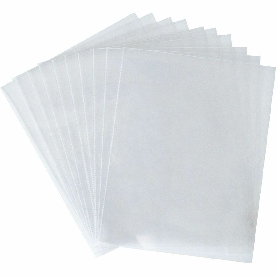 Business Source Full Sheet Top Load Poly Sheet Protectors - 37519