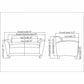 Lorell Accession Reception Loveseat - 68951