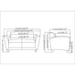 Lorell Accession Reception Loveseat - 68951