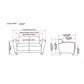 Lorell Accession Reception Loveseat - 68951