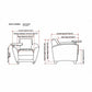Lorell Accession Club Chair with Tablet Tray - 68953