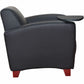 Lorell Accession Club Chair with Tablet Tray - 68953