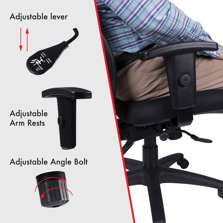 Lorell Executive Mesh High-back Swivel Chair - 86205