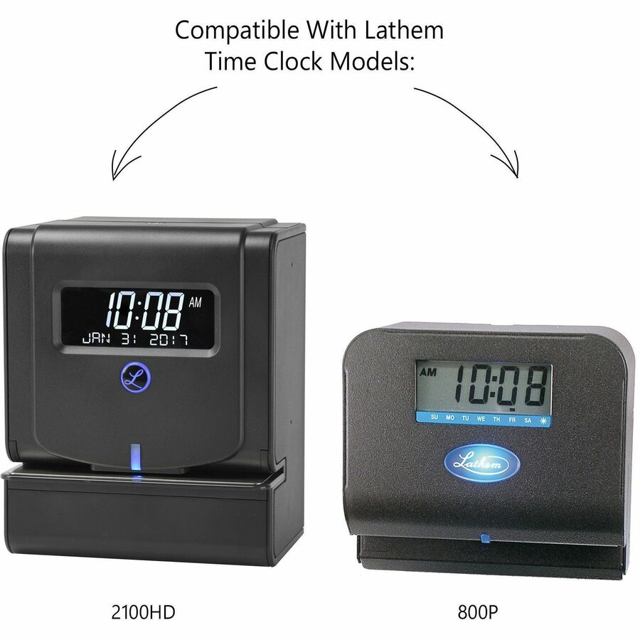 Lathem Thermal Time Clock Weekly Attendance Cards - E8100