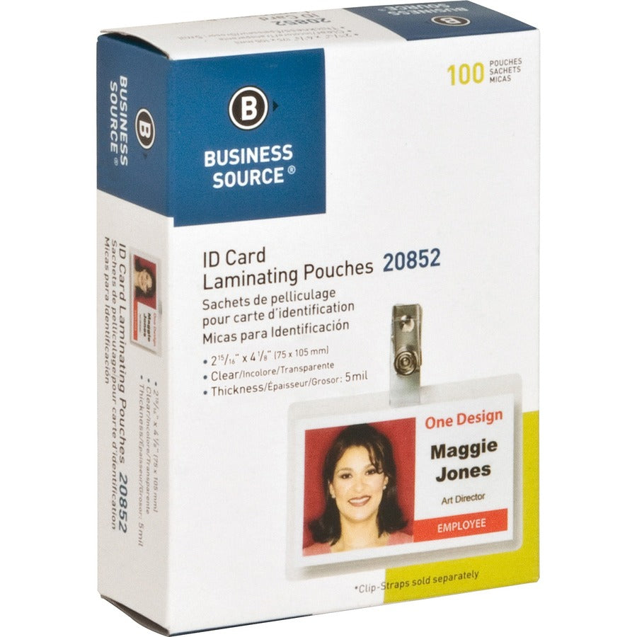 Business Source Government ID Laminating Pouches - 20852