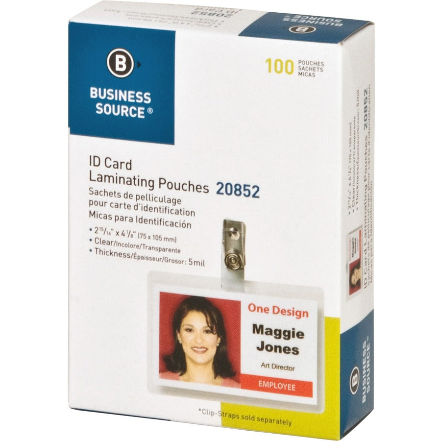 Business Source Government ID Laminating Pouches - 20852