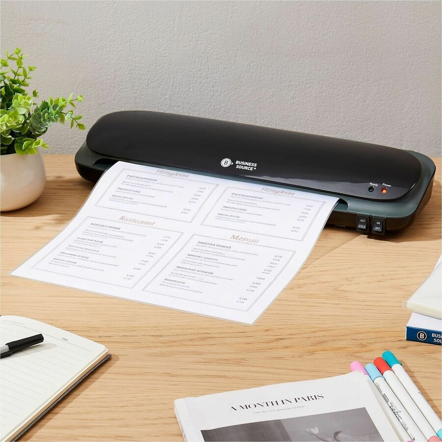 Business Source 5 mil Menu-size Laminating Pouches - 20856
