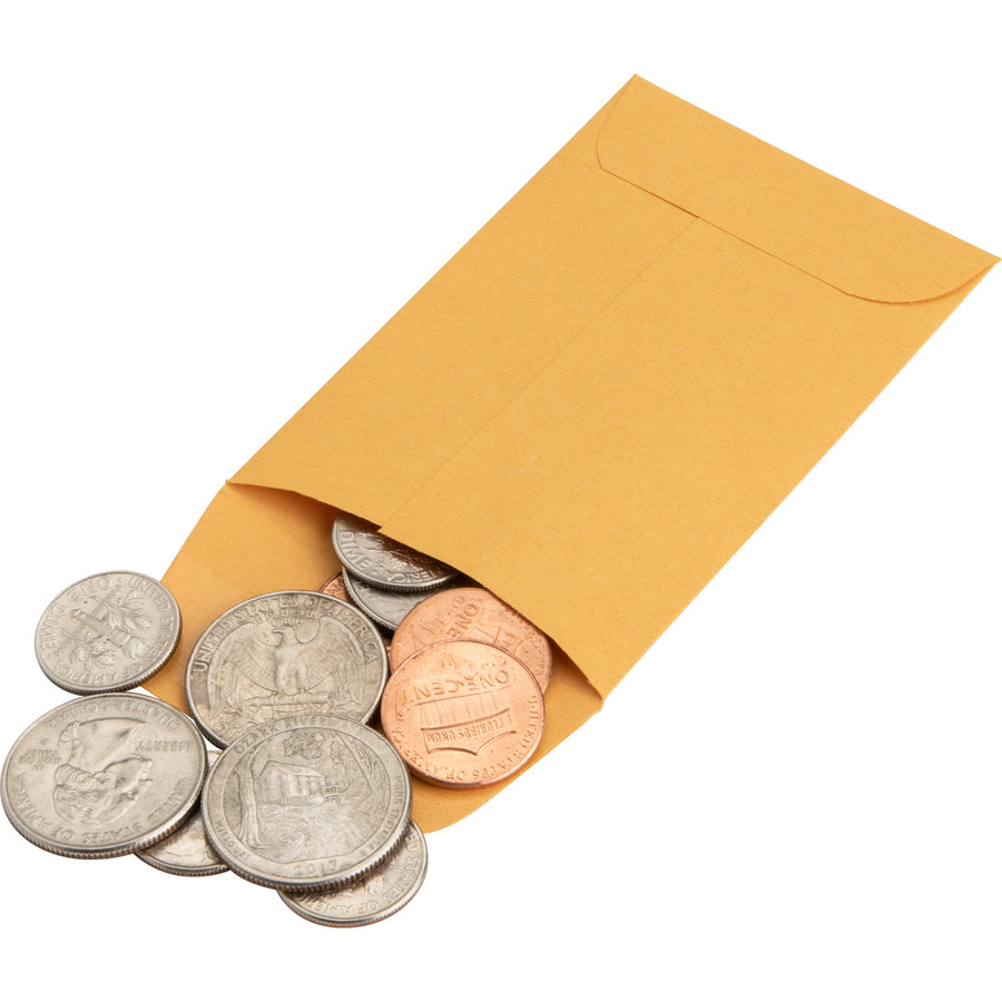 Business Source Small Coin Kraft Envelopes - 04440