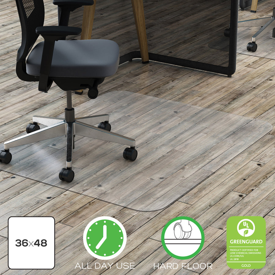 Deflecto Polycarbonate Chair Mat for Hard Floors - CM21142PC