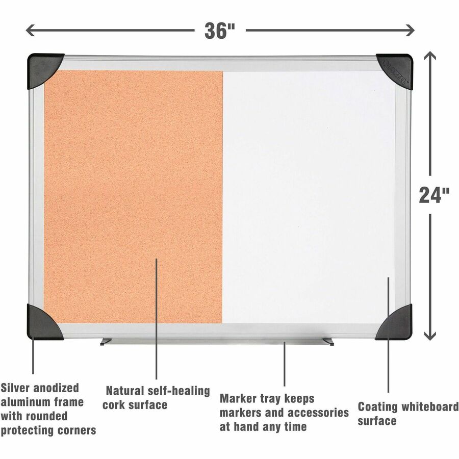 Lorell Combo Dry-Erase/Cork Board - 19291