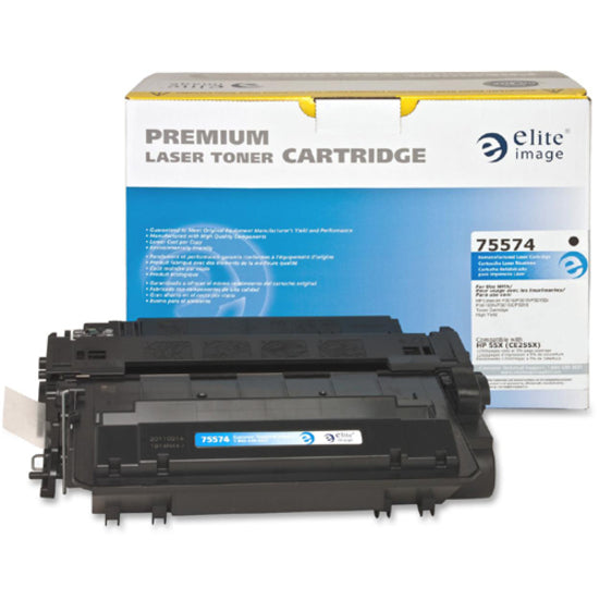 Elite Image Remanufactured Toner Cartridge - Alternative for HP 55X (CE255X) - 75574