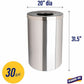 Genuine Joe 30 Gallon Stainless Steel Trash Receptacle - 58895