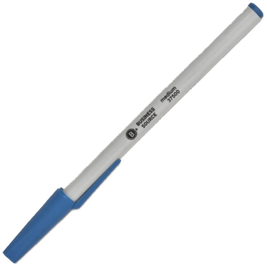 Business Source Medium Point Ballpoint Stick Pens - 37500