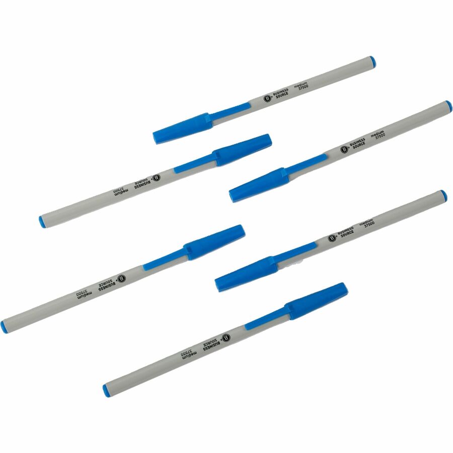 Business Source Medium Point Ballpoint Stick Pens - 37500