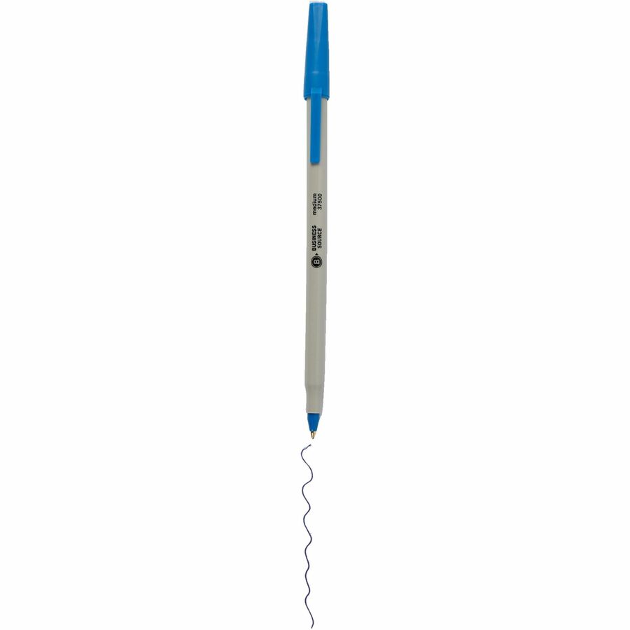Business Source Medium Point Ballpoint Stick Pens - 37500