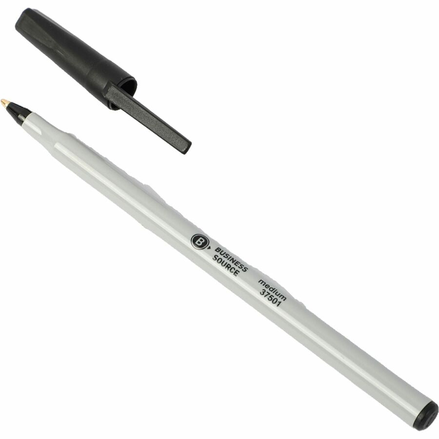Business Source Medium Point Ballpoint Stick Pens - 37501