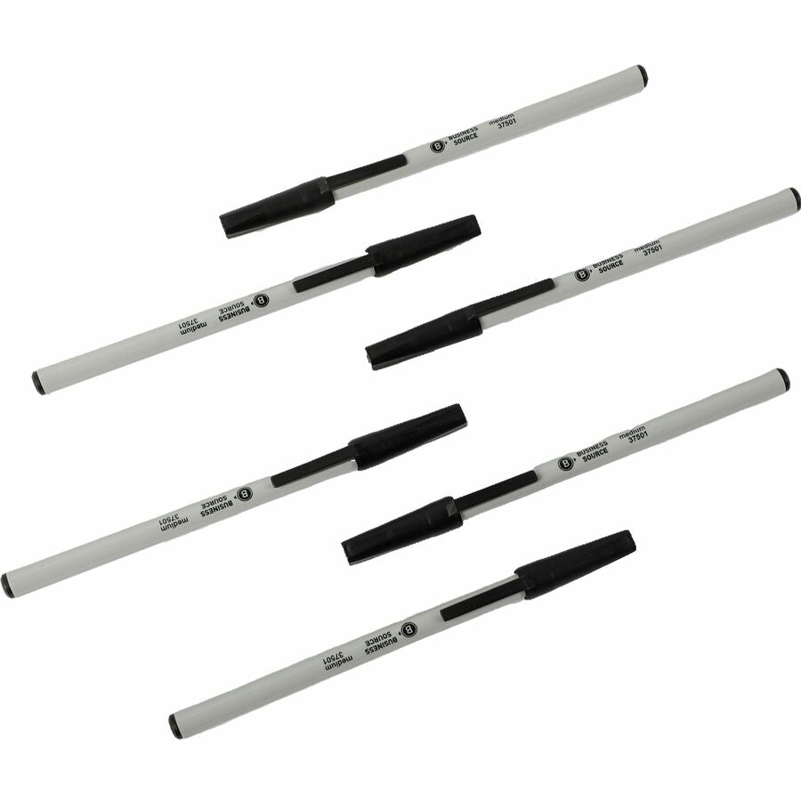 Business Source Medium Point Ballpoint Stick Pens - 37501