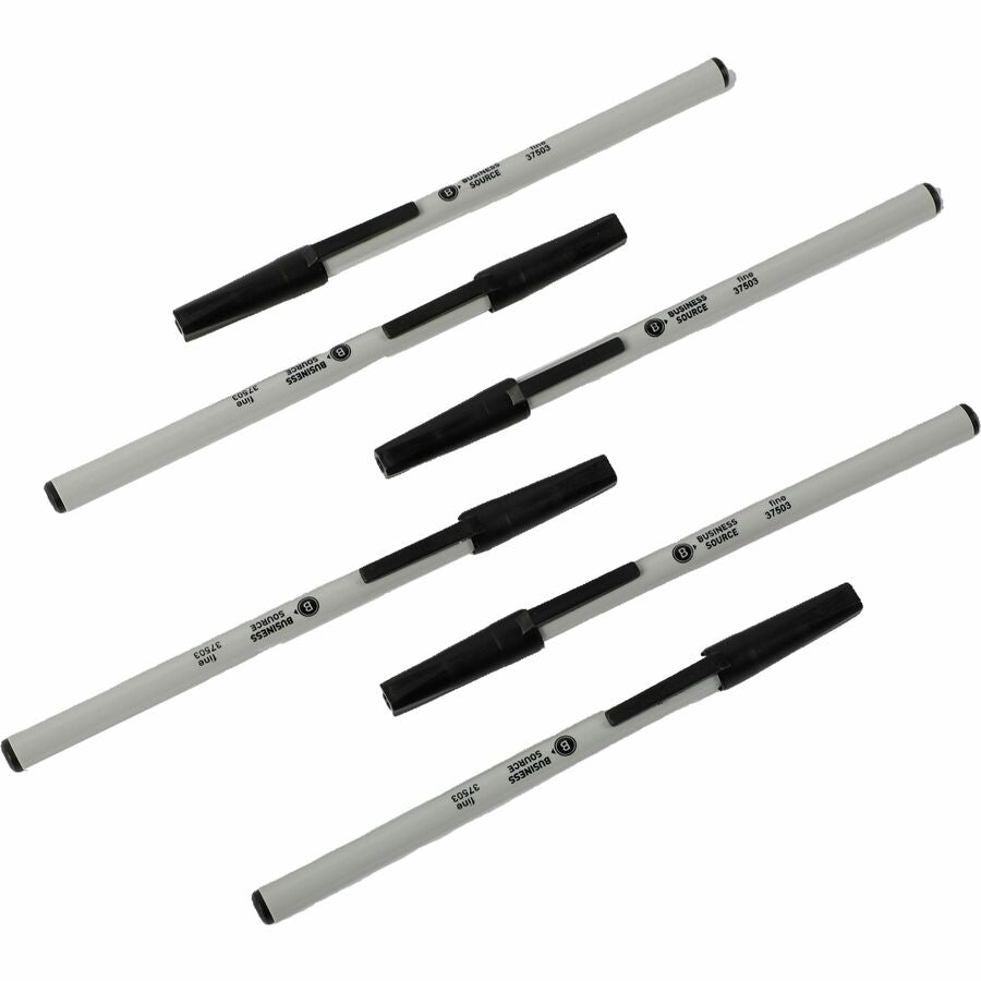Business Source Fine Point Ballpoint Stick Pens - 37503