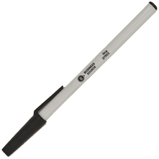 Business Source Fine Point Ballpoint Stick Pens - 37503
