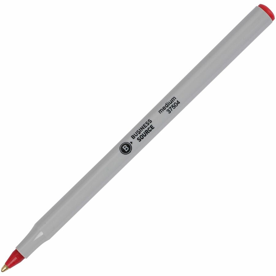 Business Source Medium Point Ballpoint Stick Pens - 37504