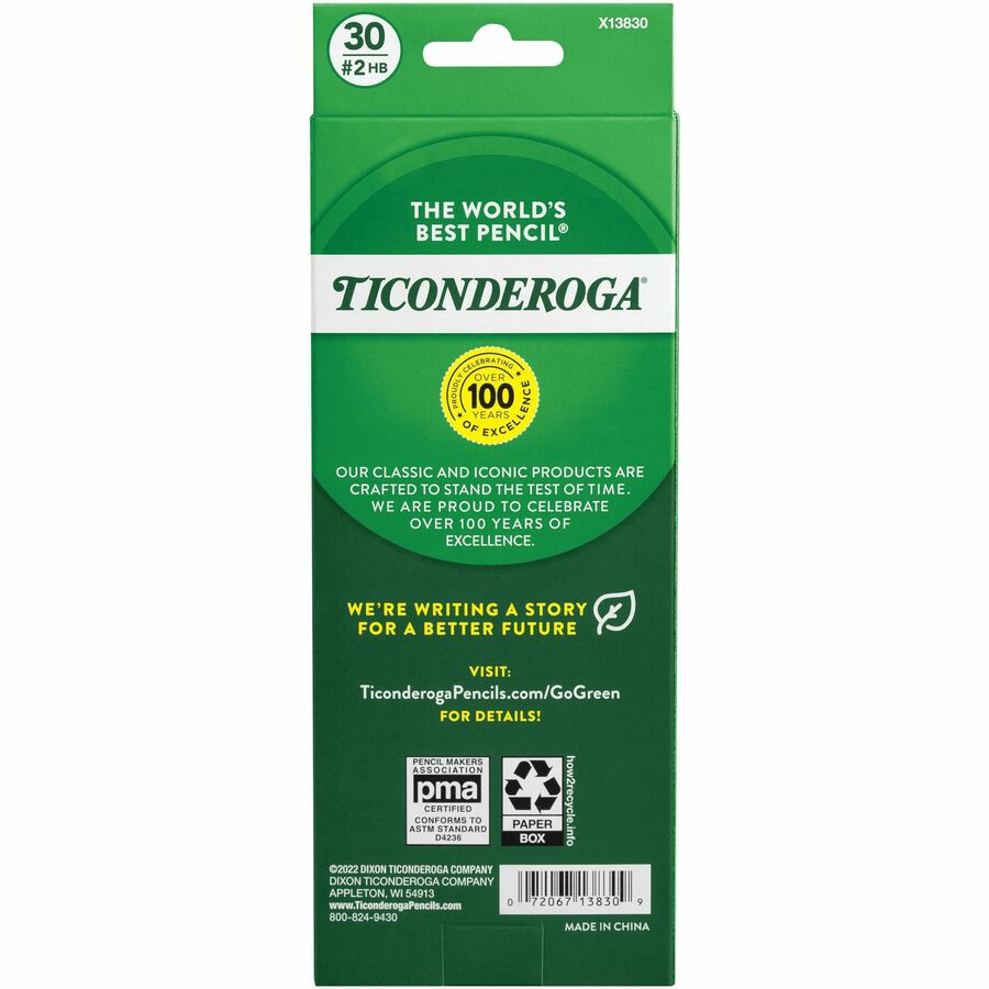 Ticonderoga Pre-Sharpened No. 2 Pencils - 13830
