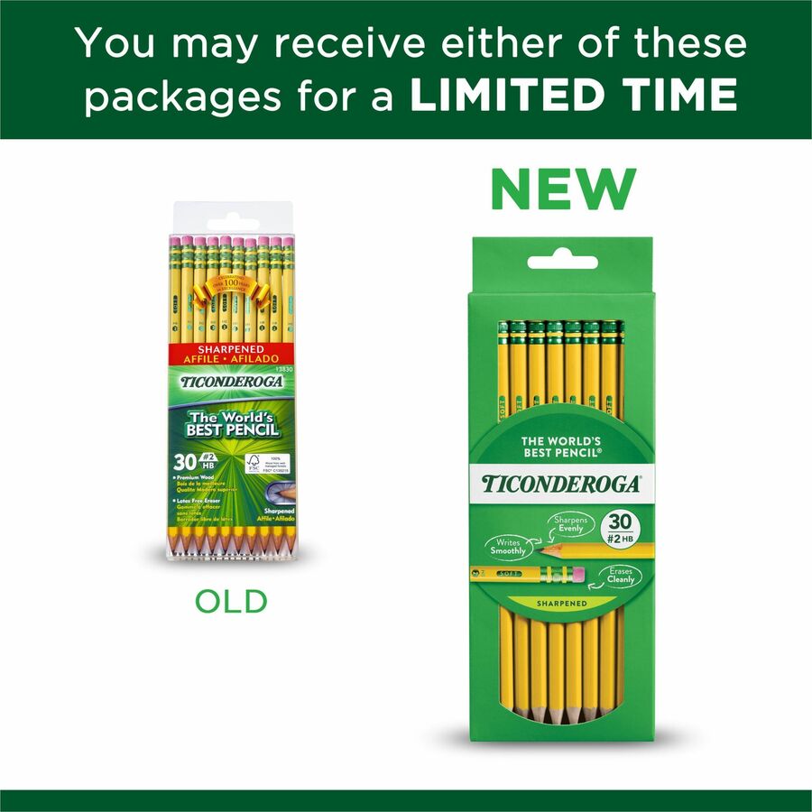 Ticonderoga Pre-Sharpened No. 2 Pencils - 13830