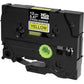 Brother HGES6315PK Black on Yellow Extra-Strength Adhesive Label Tape - HGES6315PK