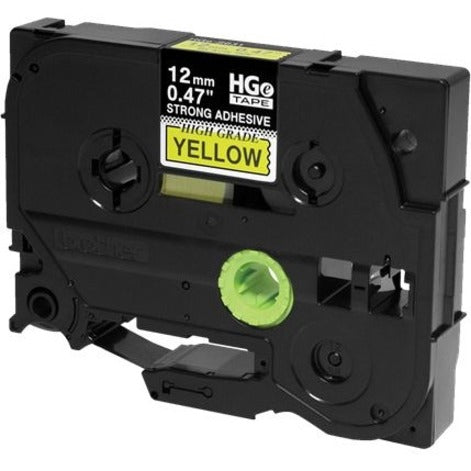 Brother HGES6315PK Black on Yellow Extra-Strength Adhesive Label Tape - HGES6315PK