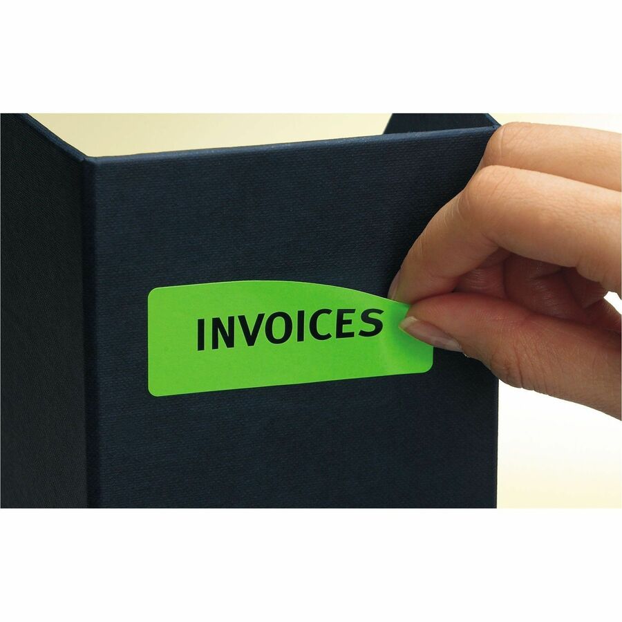 Avery High Visibility Removable ID Labels for Laser and Inkjet Printers, 1" x 2-5/8" - 06476