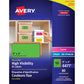 Avery&reg; High Visibility Removable ID Labelsfor Laser and Inkjet Printers, 4" x 2"