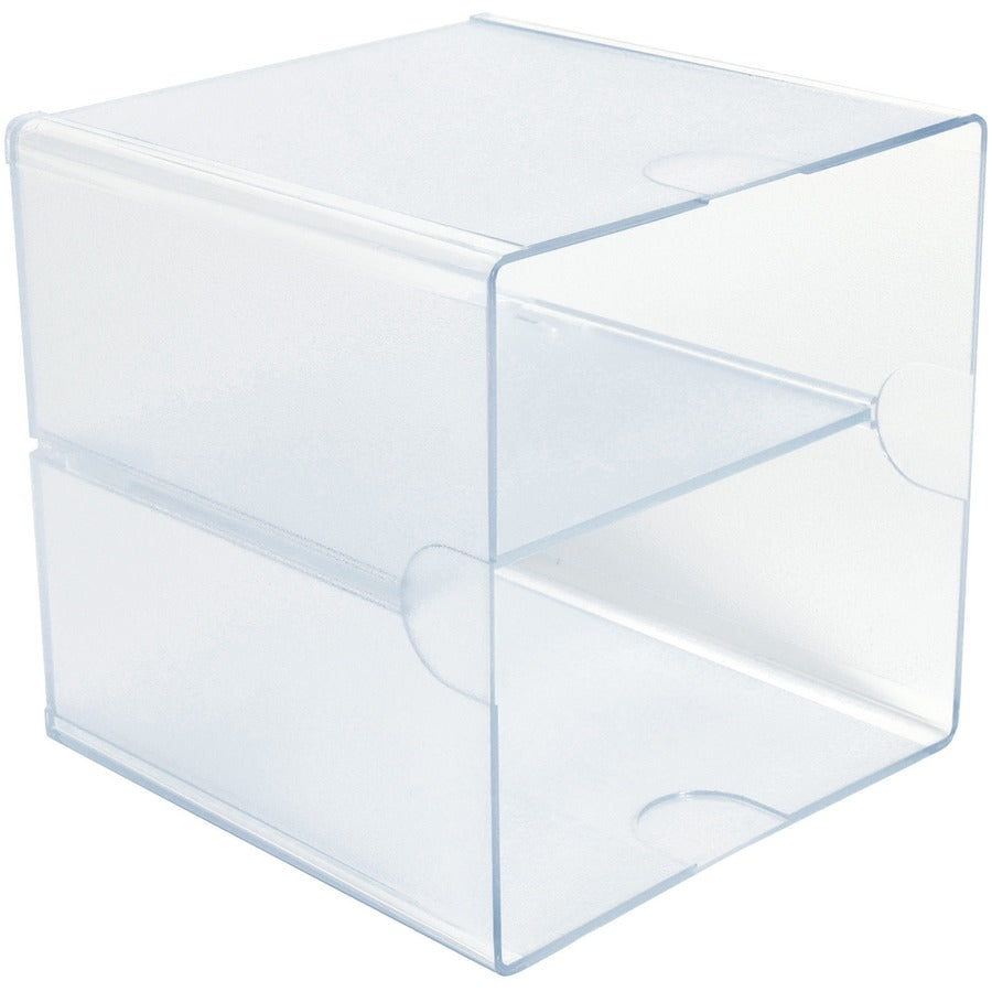 Deflecto Stackable Cube Organizer - 350701