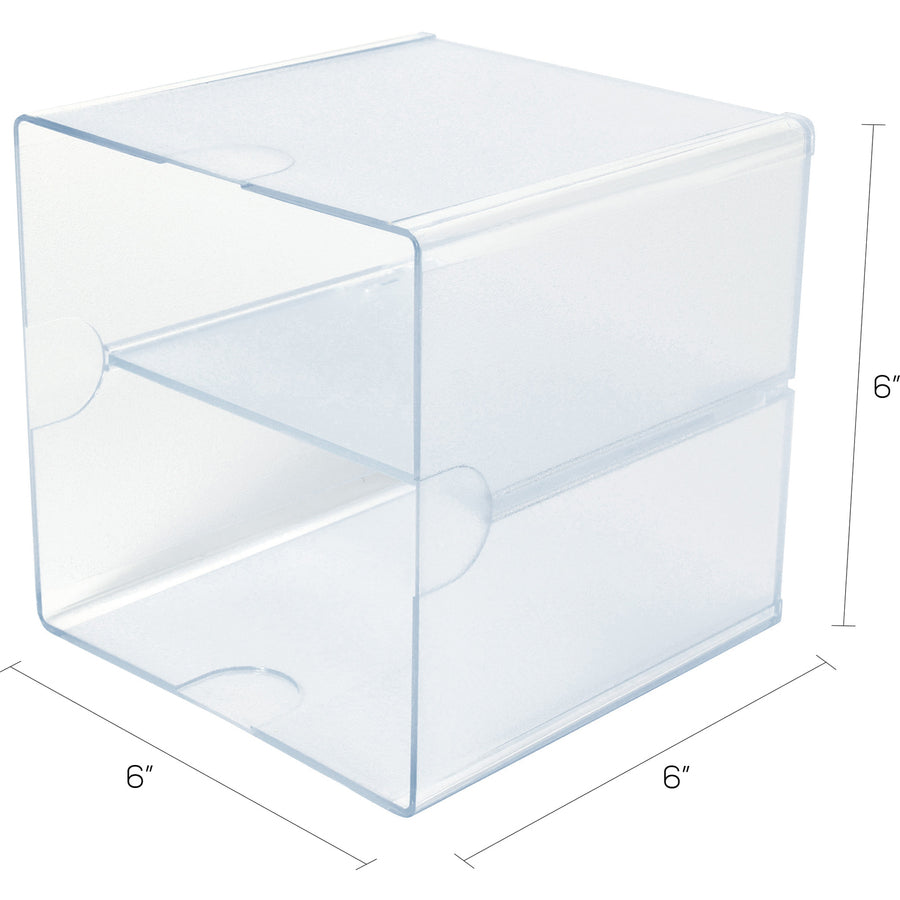 Deflecto Stackable Cube Organizer - 350701